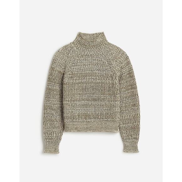 NWT Madewell Marled Cotton Mockneck Sweater - MSRP $98 - Picture 1 of 1